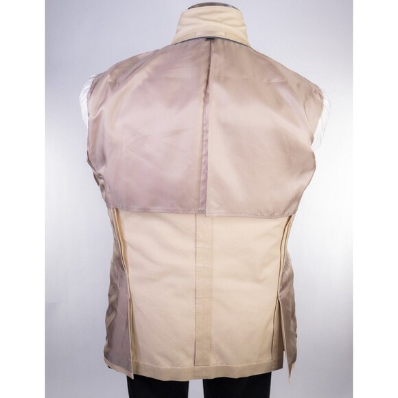 J Crew Blazer Tan Khaki Ludlow Suit Jacket Woven Italy Mens 38S Wool Sport Coat - Picture 13 of 14